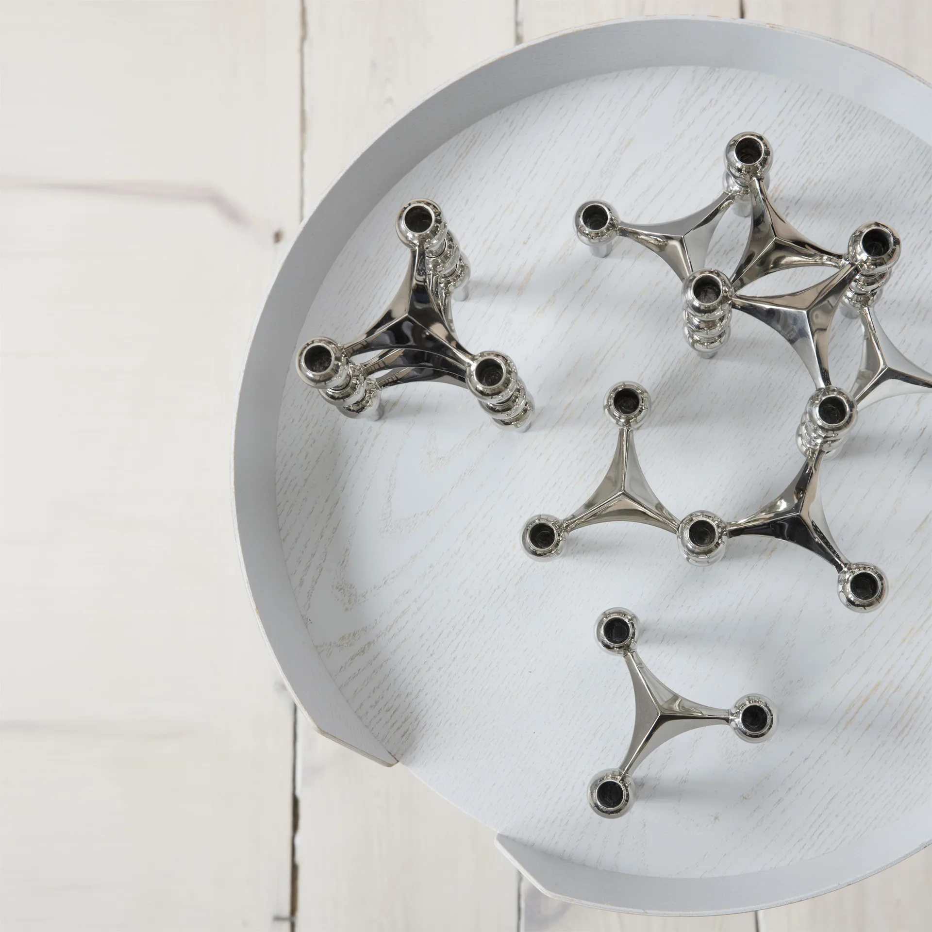 Nagel キャンドル ホルダー, chrome STOFF | ストフ