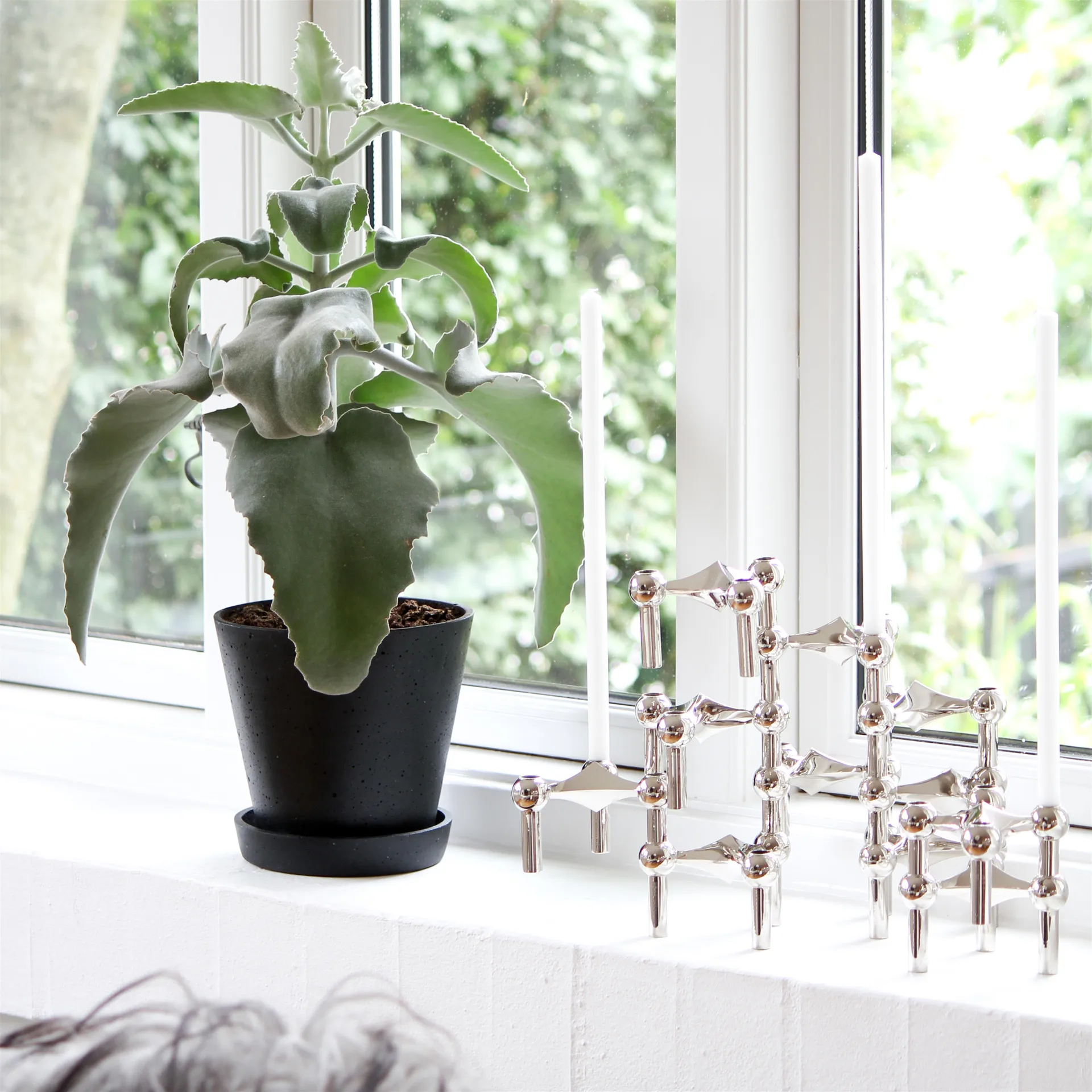 Nagel キャンドル ホルダー, chrome STOFF | ストフ