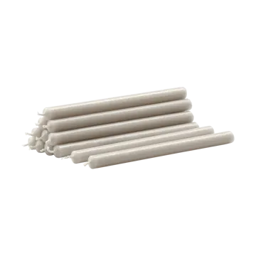 Nagel キャンドル 12本セット - Linen grey - STOFF Nagel