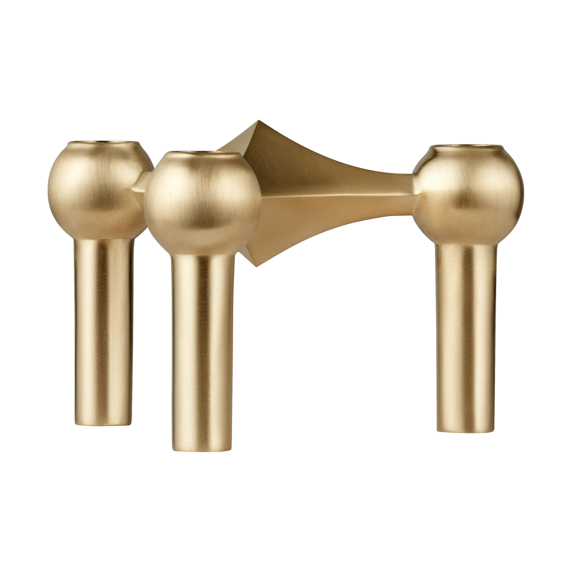 Nagel キャンドル ホルダー, Brushed brass STOFF Nagel