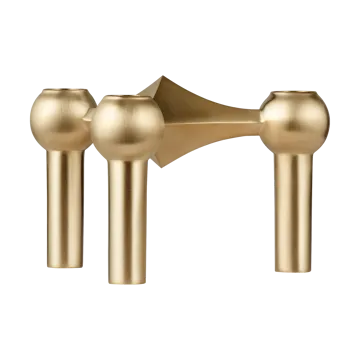 Nagel キャンドル ホルダー - Brushed brass - STOFF Nagel
