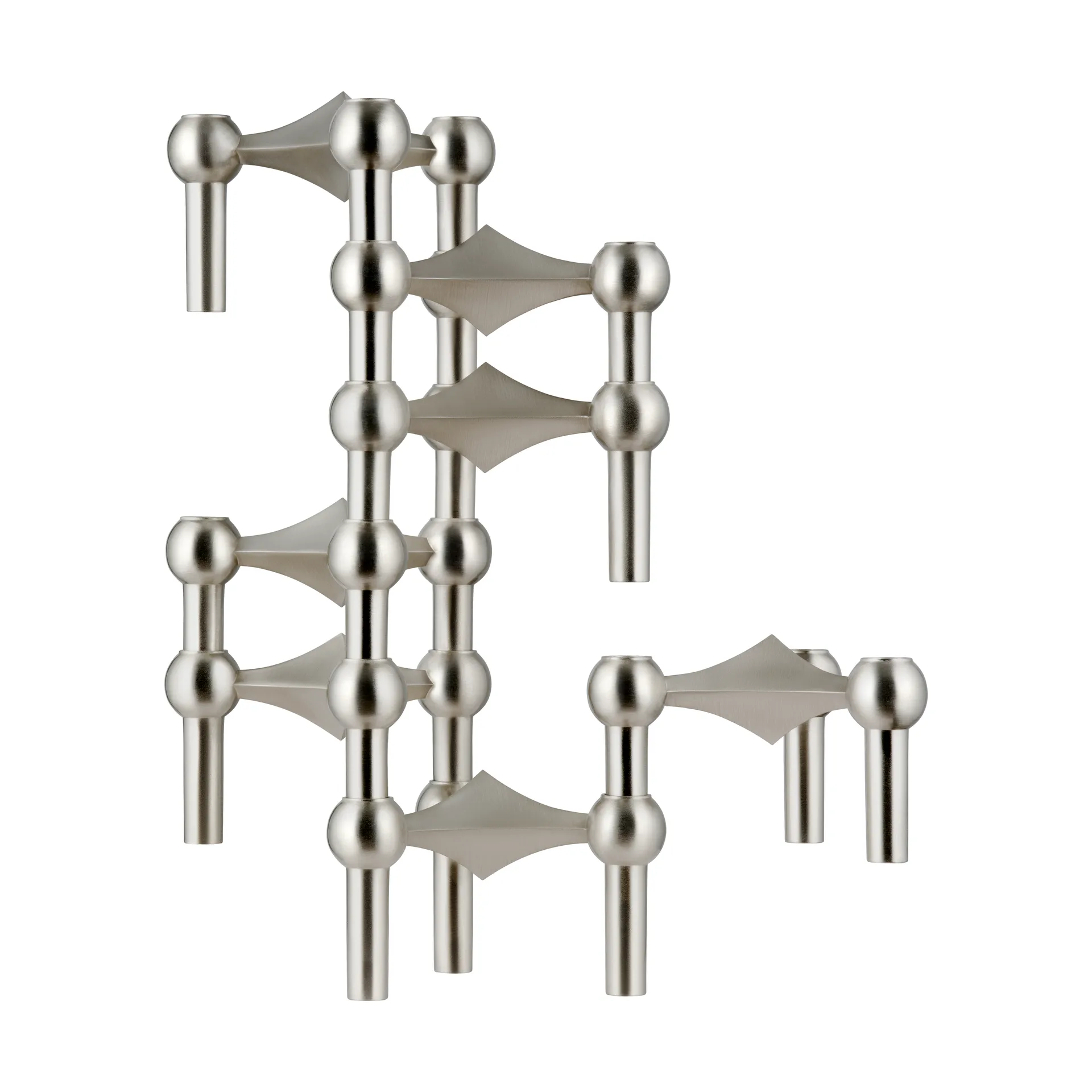 Nagel キャンドル ホルダー, Brushed chrome STOFF Nagel