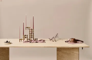 STOFF Nagel キャンドルホルダー 3個 - Bronzed brass - STOFF Nagel