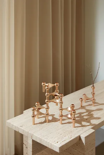 STOFF Nagel キャンドルホルダー 3個 - Rosé gold - STOFF Nagel