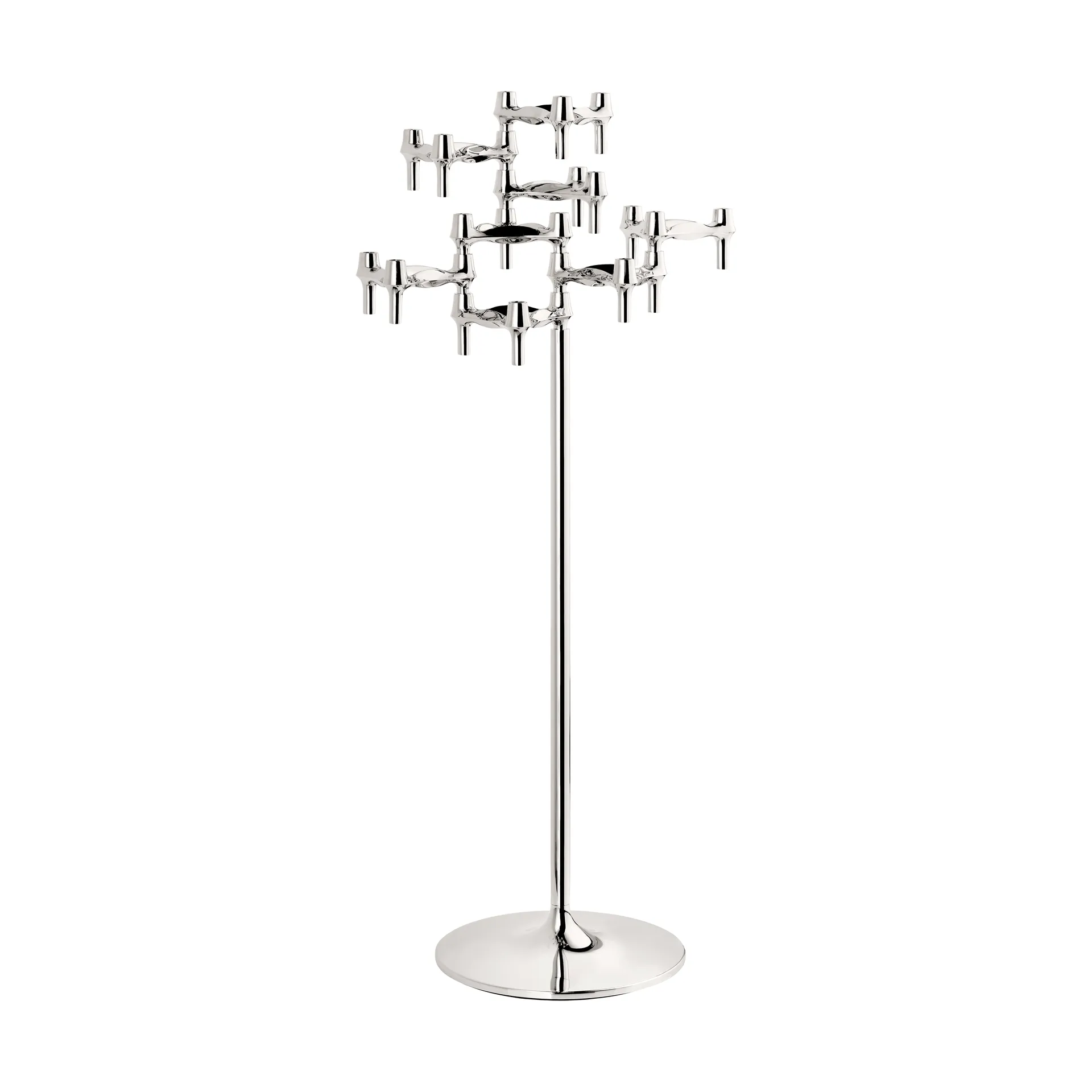 STOFF Nagel フロアキャンドルホルダー 70 cm, Chrome STOFF Nagel