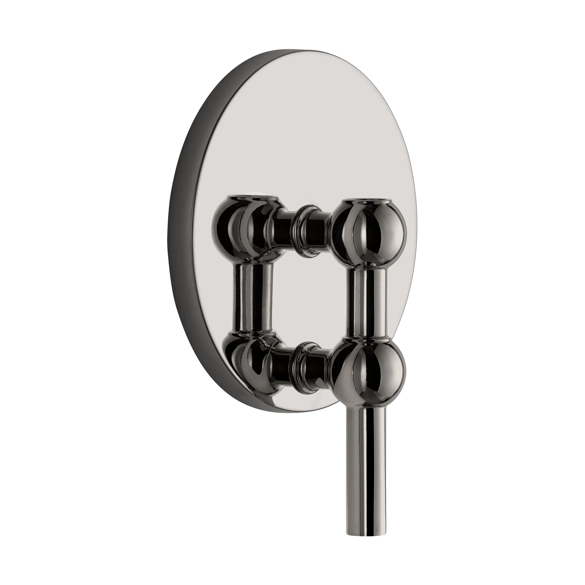 STOFF Nagel ウォールキャンドルホルダー, Black chrome STOFF Nagel