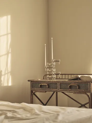 STOFF Nagel BMF キャンドルホルダー - Brushed chrome - STOFF Nagel