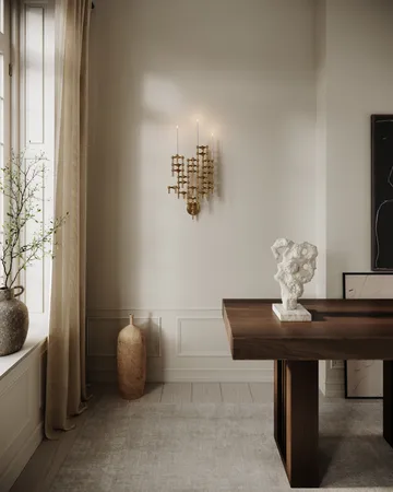 STOFF Nagel ウォールキャンドルホルダー - Brass - STOFF Nagel