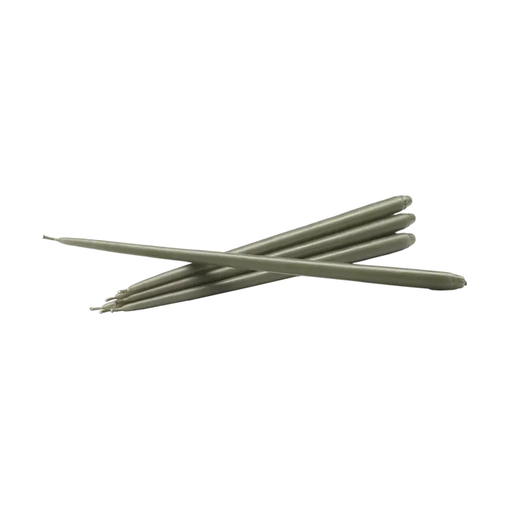 STOFF Nagel テーパードキャンドル by ester & erik 6本セット - Dusty green - STOFF Nagel