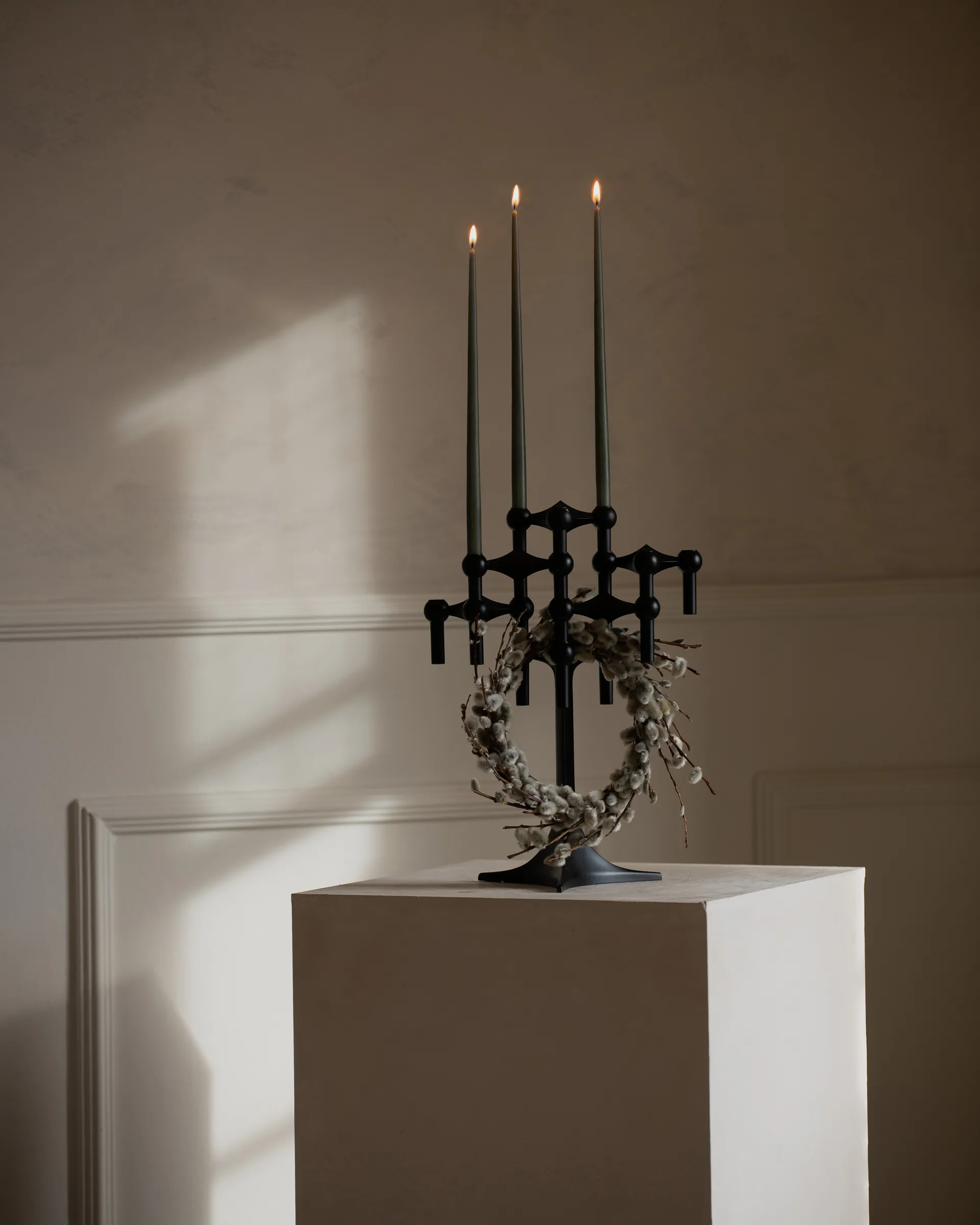 STOFF Nagel テーパードキャンドル by ester & erik 6本セット, Dusty green STOFF Nagel