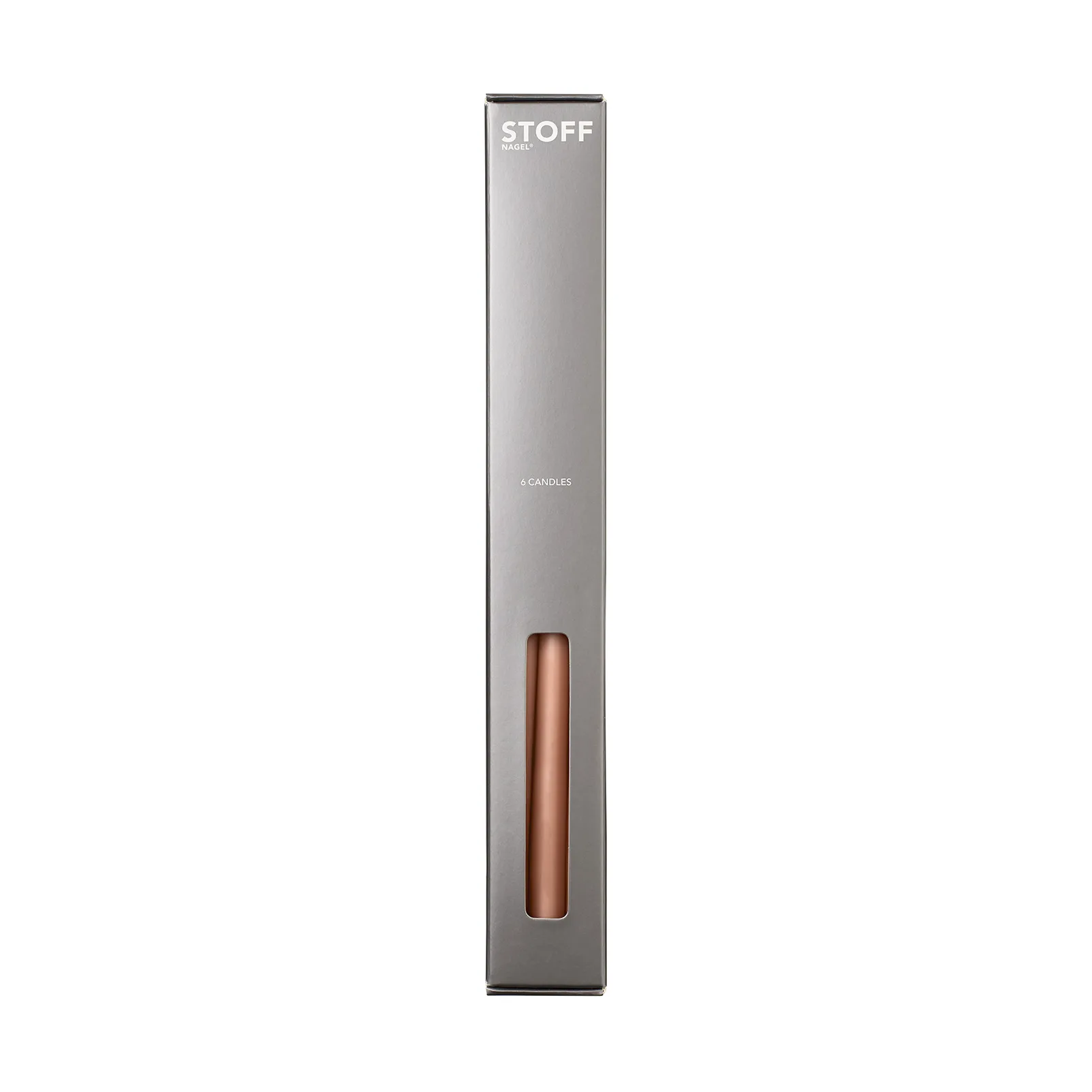 STOFF Nagel テーパードキャンドル by ester & erik 6本セット, dusty rose STOFF Nagel
