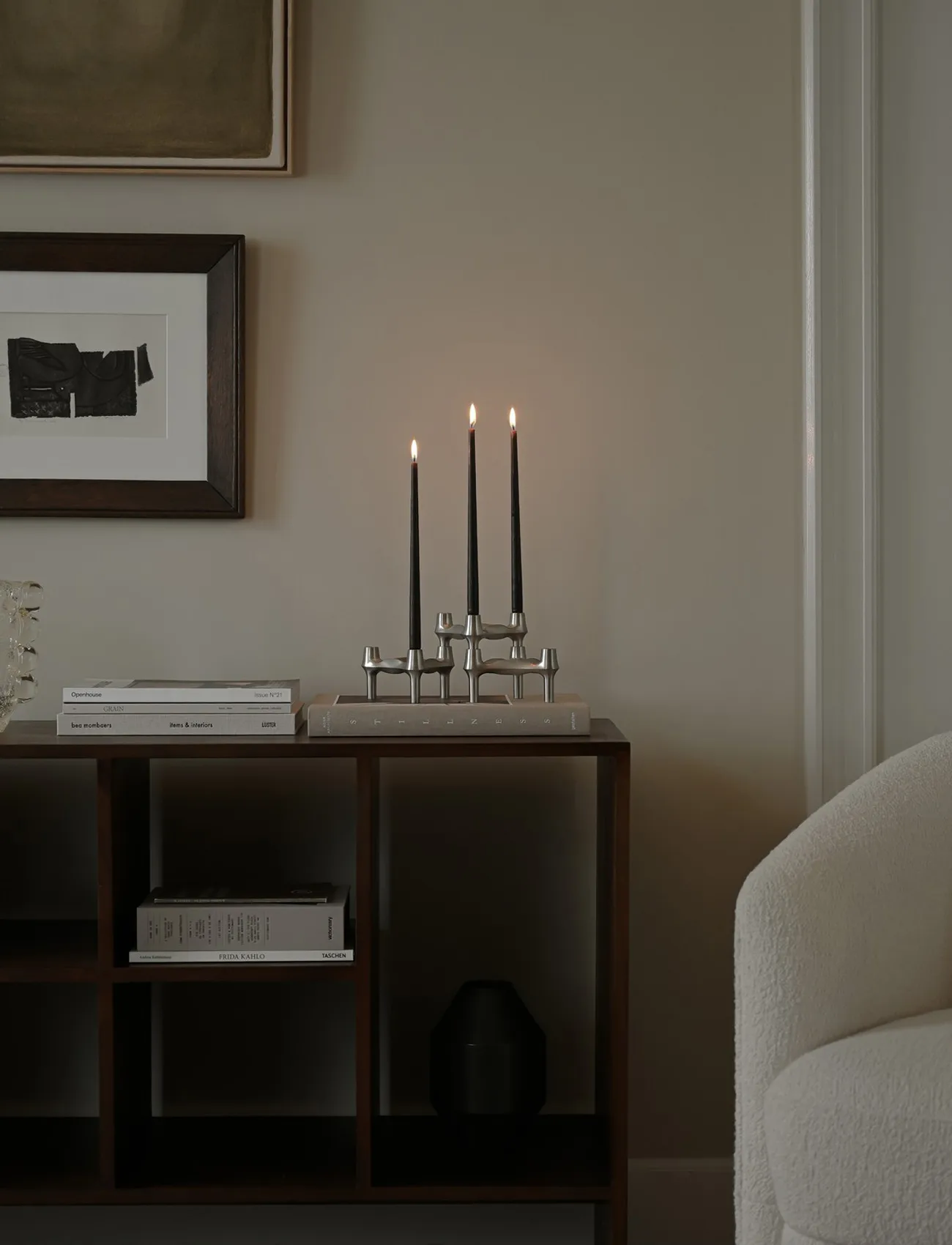 STOFF Nagel テーパードキャンドル by ester & erik 6本セット, Espresso STOFF Nagel