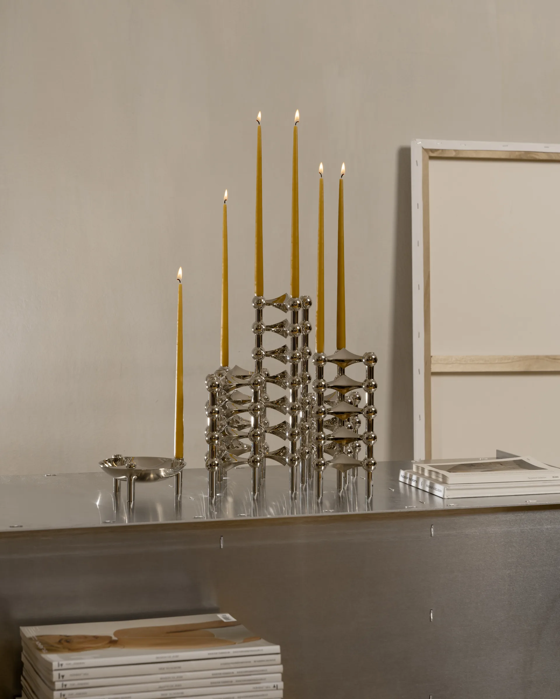 STOFF Nagel テーパードキャンドル by ester & erik 6本セット, Mustard STOFF Nagel