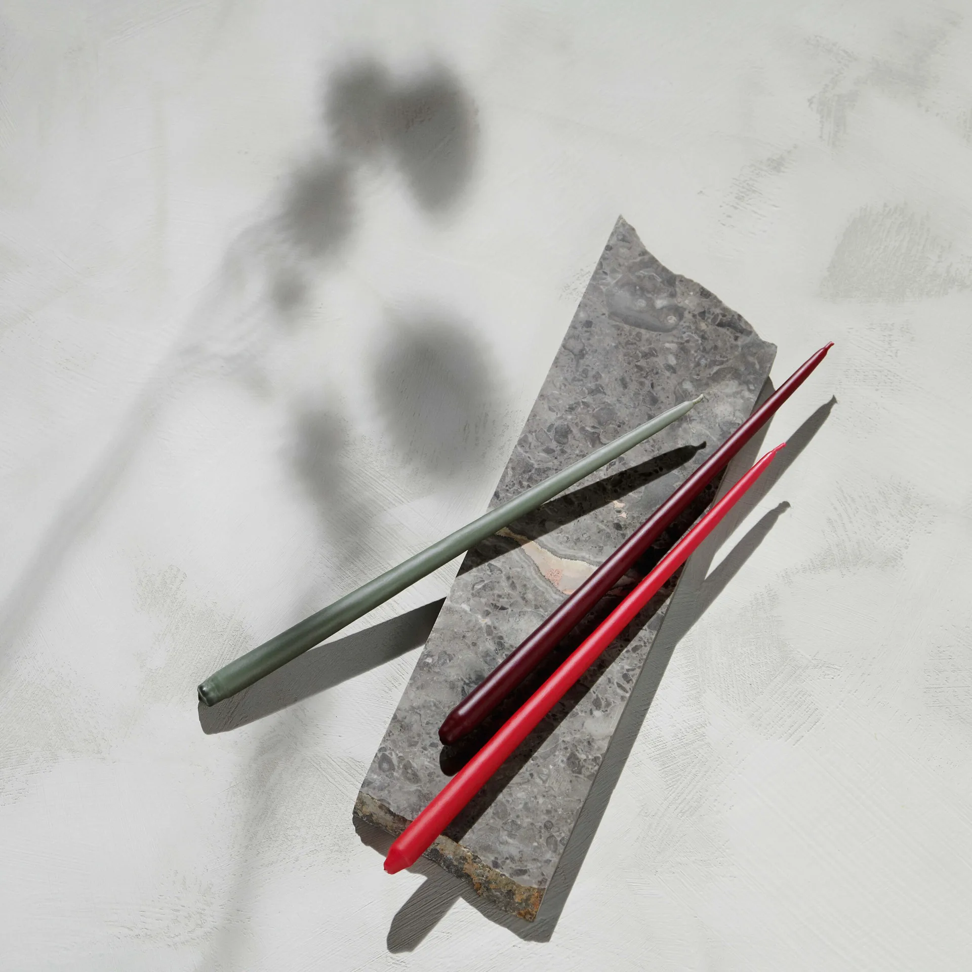 STOFF Nagel テーパードキャンドル by ester & erik 6本セット, Red STOFF Nagel