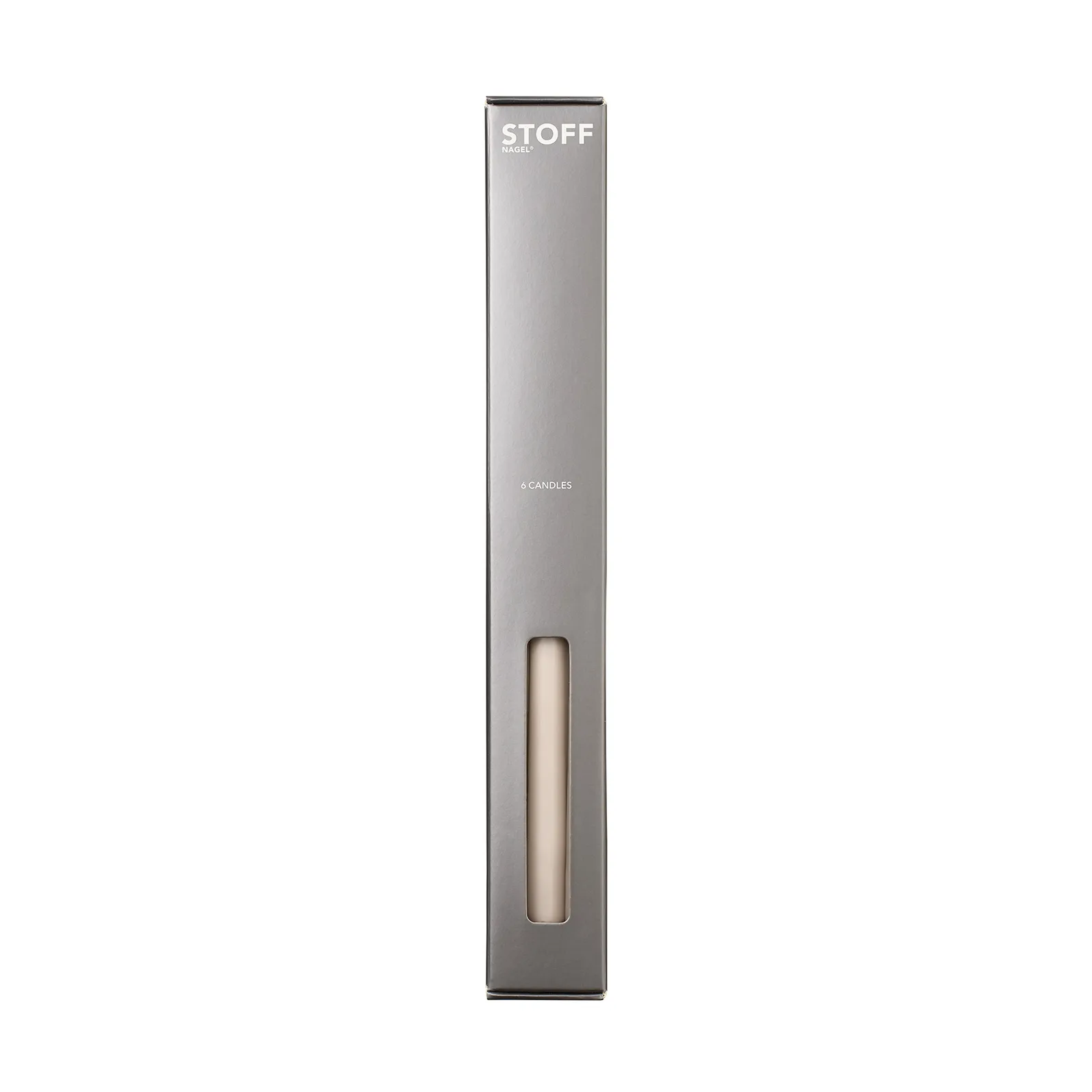 STOFF Nagel テーパードキャンドル by ester & erik 6本セット, sand STOFF Nagel