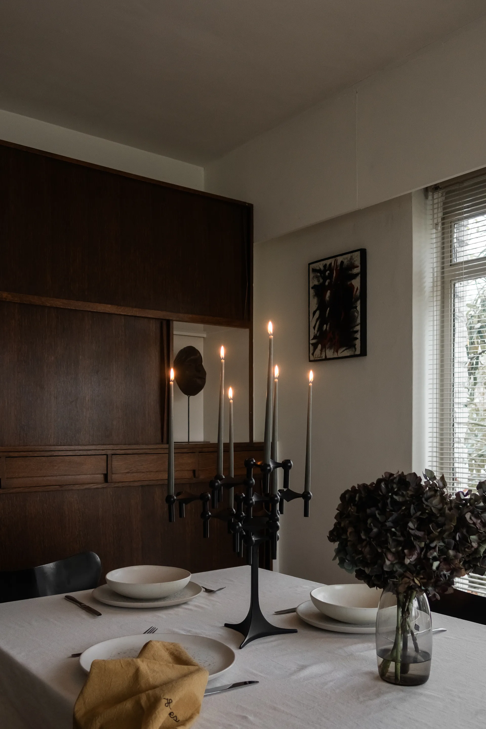 STOFF Nagel テーパードキャンドル by ester & erik 6本セット, Taupe STOFF Nagel