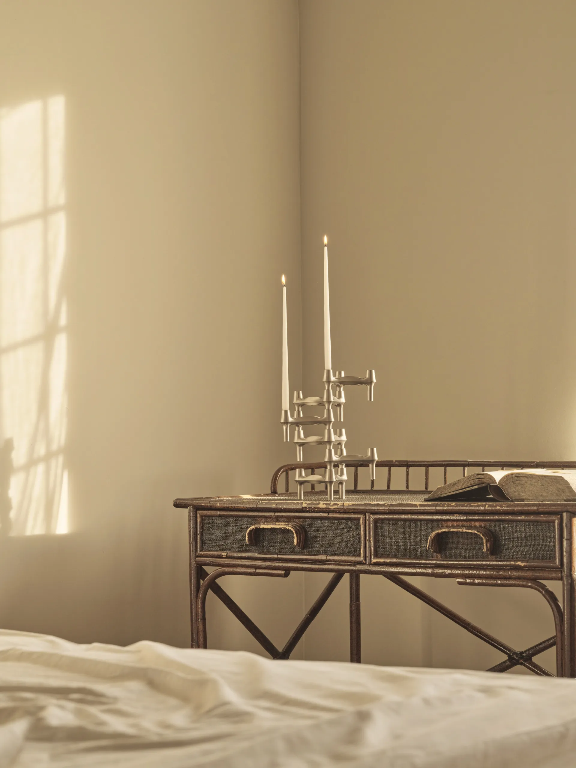 STOFF Nagel テーパードキャンドル by ester & erik 6本セット, White STOFF Nagel