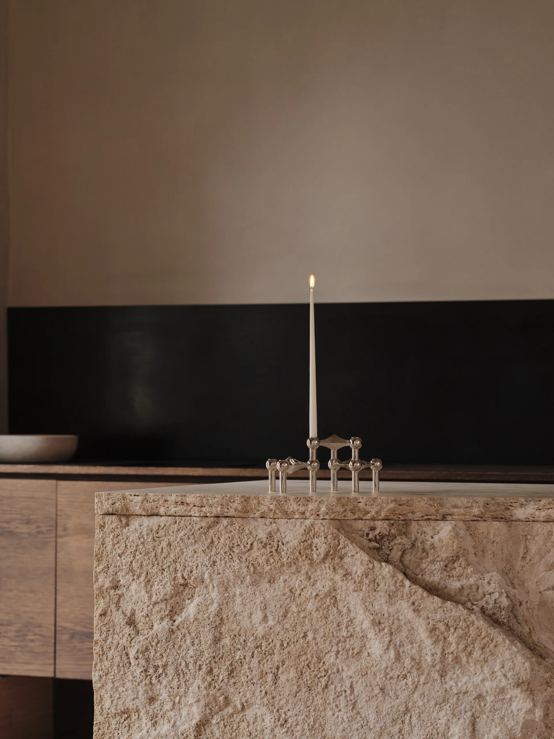 STOFF Nagel テーパードキャンドル by ester & erik 6本セット, White STOFF Nagel