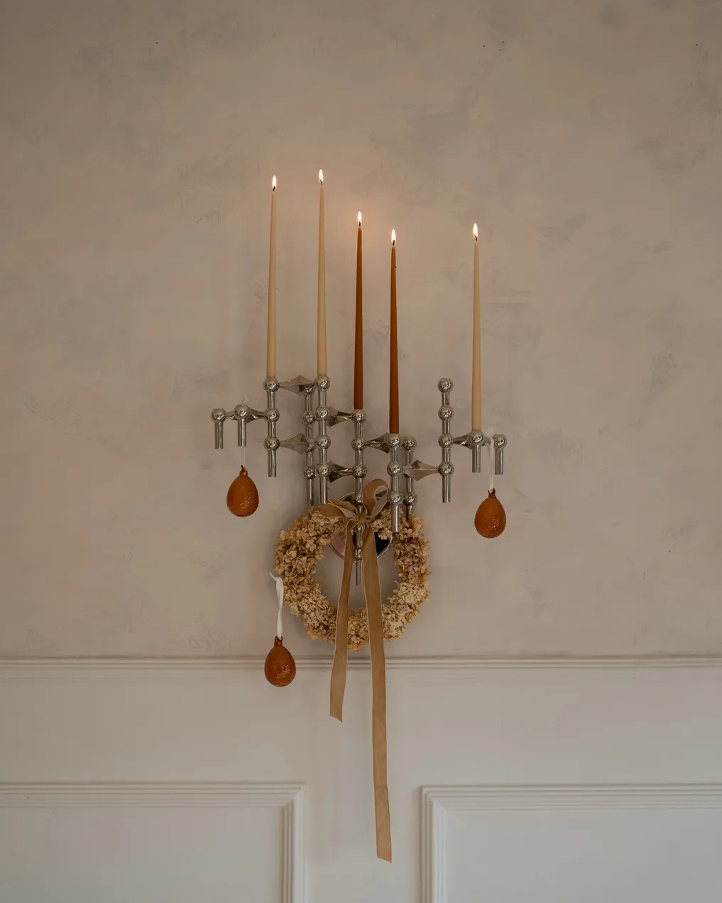 STOFF Nagel ウォールキャンドルホルダー, Chrome STOFF Nagel