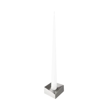 STOFF Nagel リフレクト キャンドルホルダー L 3.2 cm - Brushed chrome - STOFF Nagel