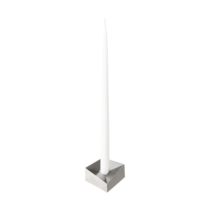 STOFF Nagel リフレクト キャンドルホルダー S 2.7 cm - Brushed chrome - STOFF Nagel