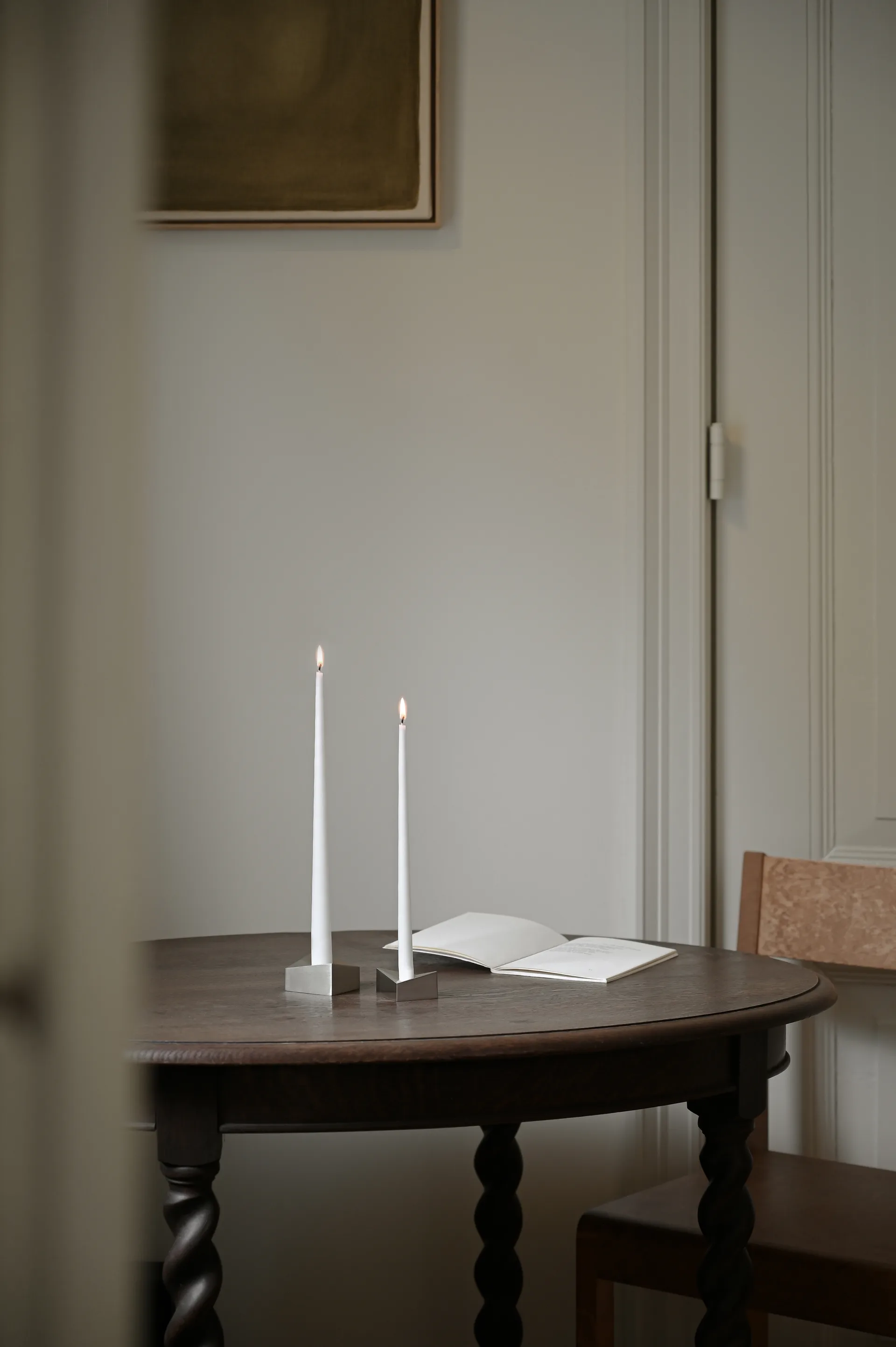 STOFF Nagel リフレクト キャンドルホルダー S 2.7 cm, Brushed chrome STOFF Nagel