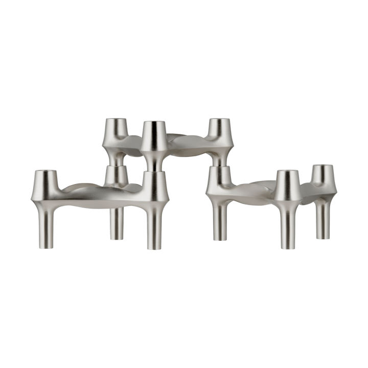 STOFF BMF キャンドルホルダー 3個 - Brushed chrome - STOFF | ストフ