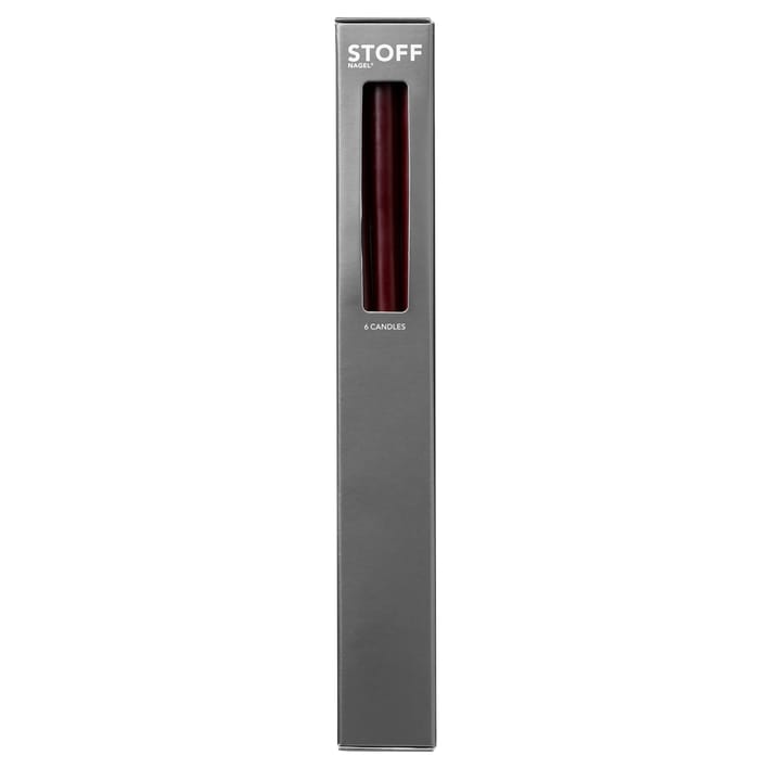 STOFF テーパードキャンドル by ester & erik 6本セット - Burgundy red - STOFF | ストフ