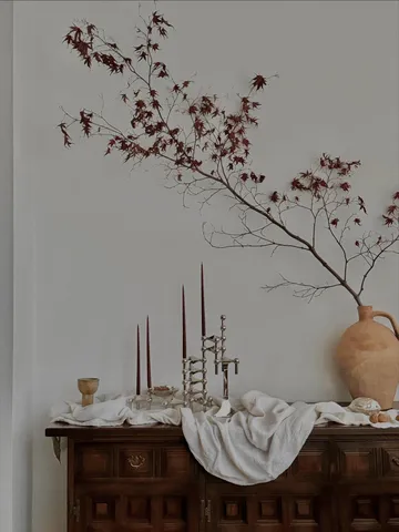 STOFF テーパードキャンドル by ester & erik 6本セット - Burgundy red - STOFF | ストフ