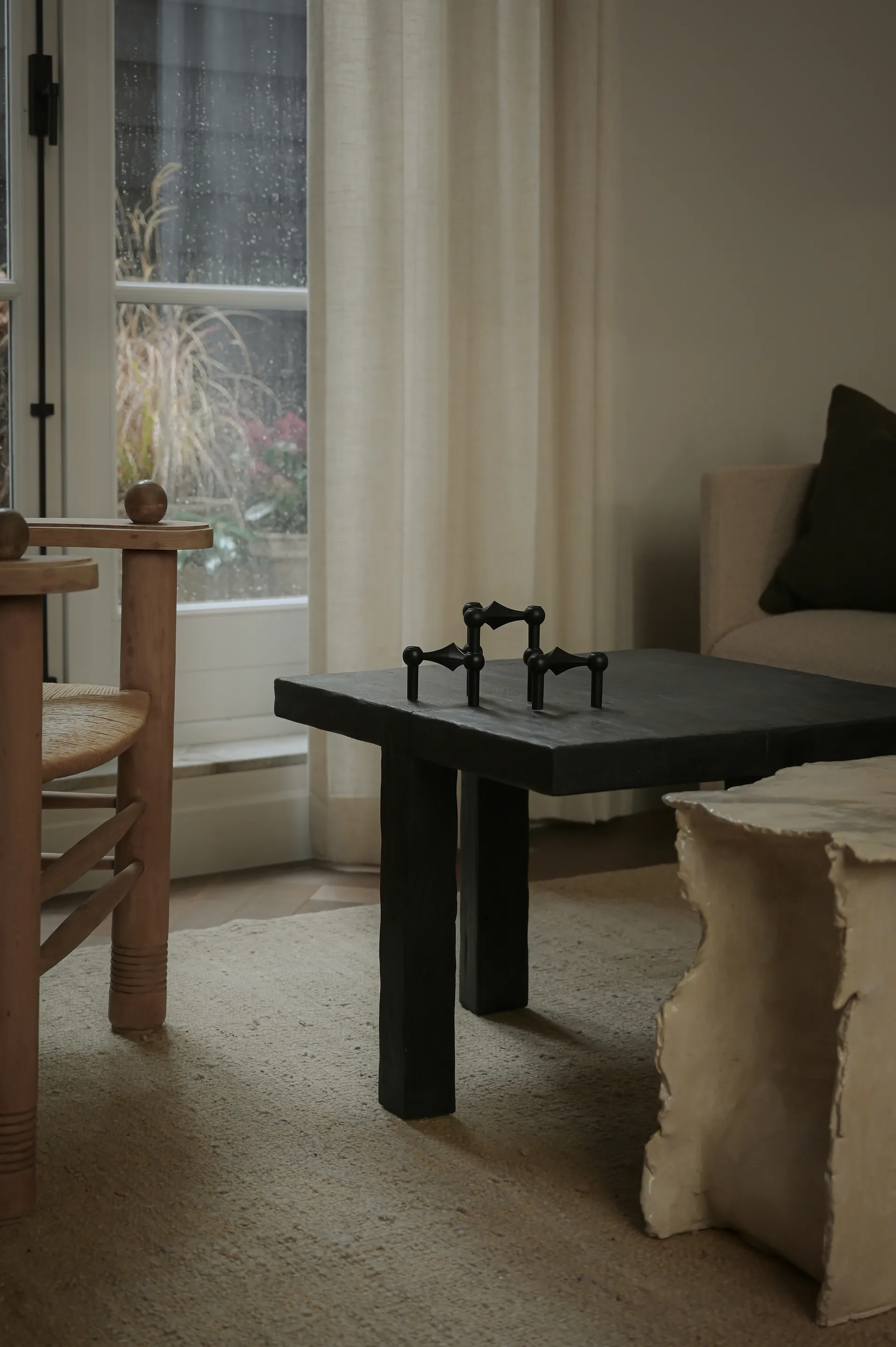 STOFF Nagel キャンドルホルダー 3個, black STOFF | ストフ