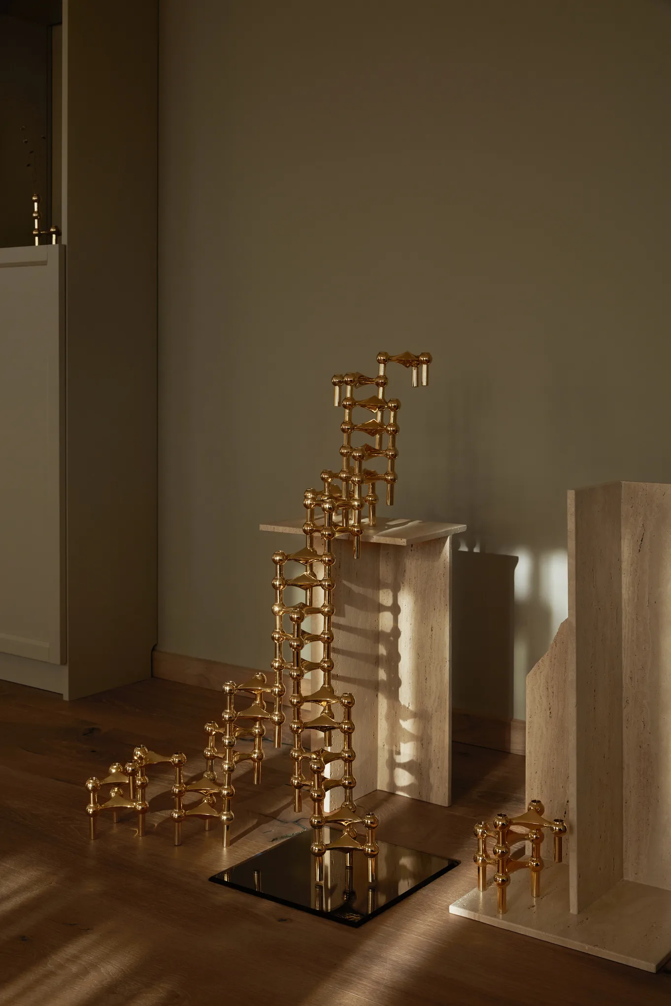 STOFF Nagel キャンドルホルダー 3個, brass STOFF | ストフ