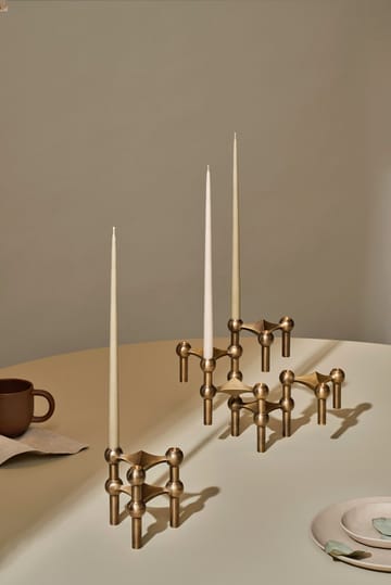 STOFF Nagel キャンドルスティック 3パック - Bronzed brass - STOFF | ストフ