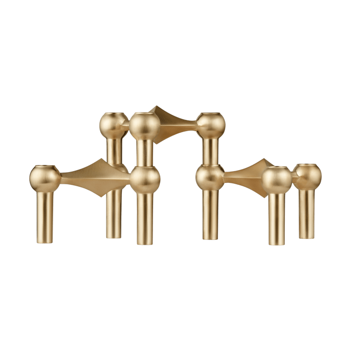 STOFF Nagel キャンドルホルダー 3個 - Brushed brass - STOFF | ストフ