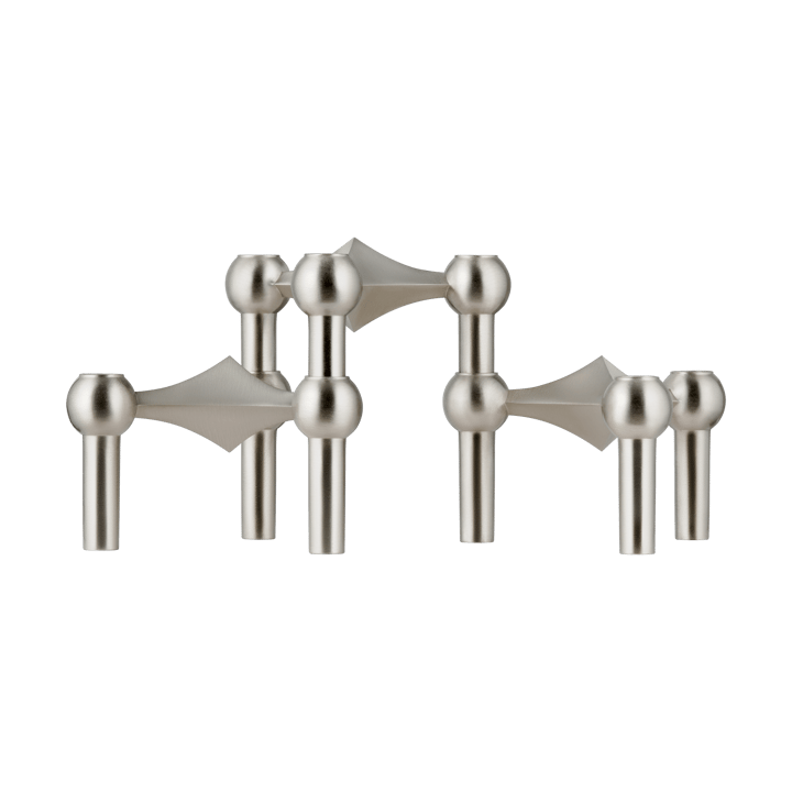 STOFF Nagel キャンドルホルダー 3個 - Brushed chrome - STOFF | ストフ