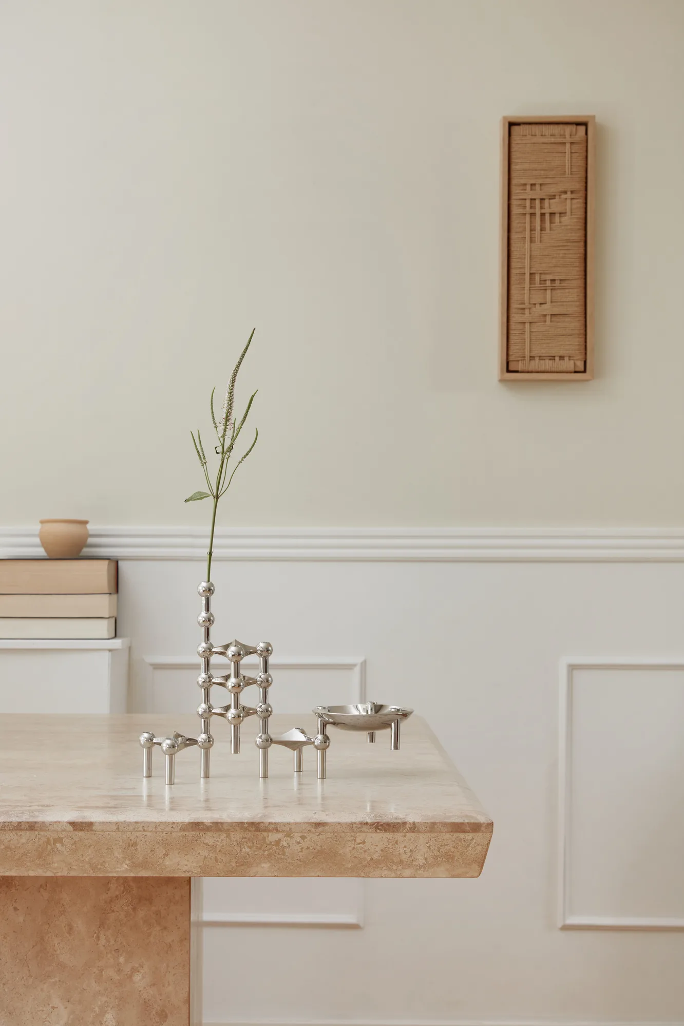 STOFF Nagel キャンドルホルダー 3個, chromium STOFF | ストフ