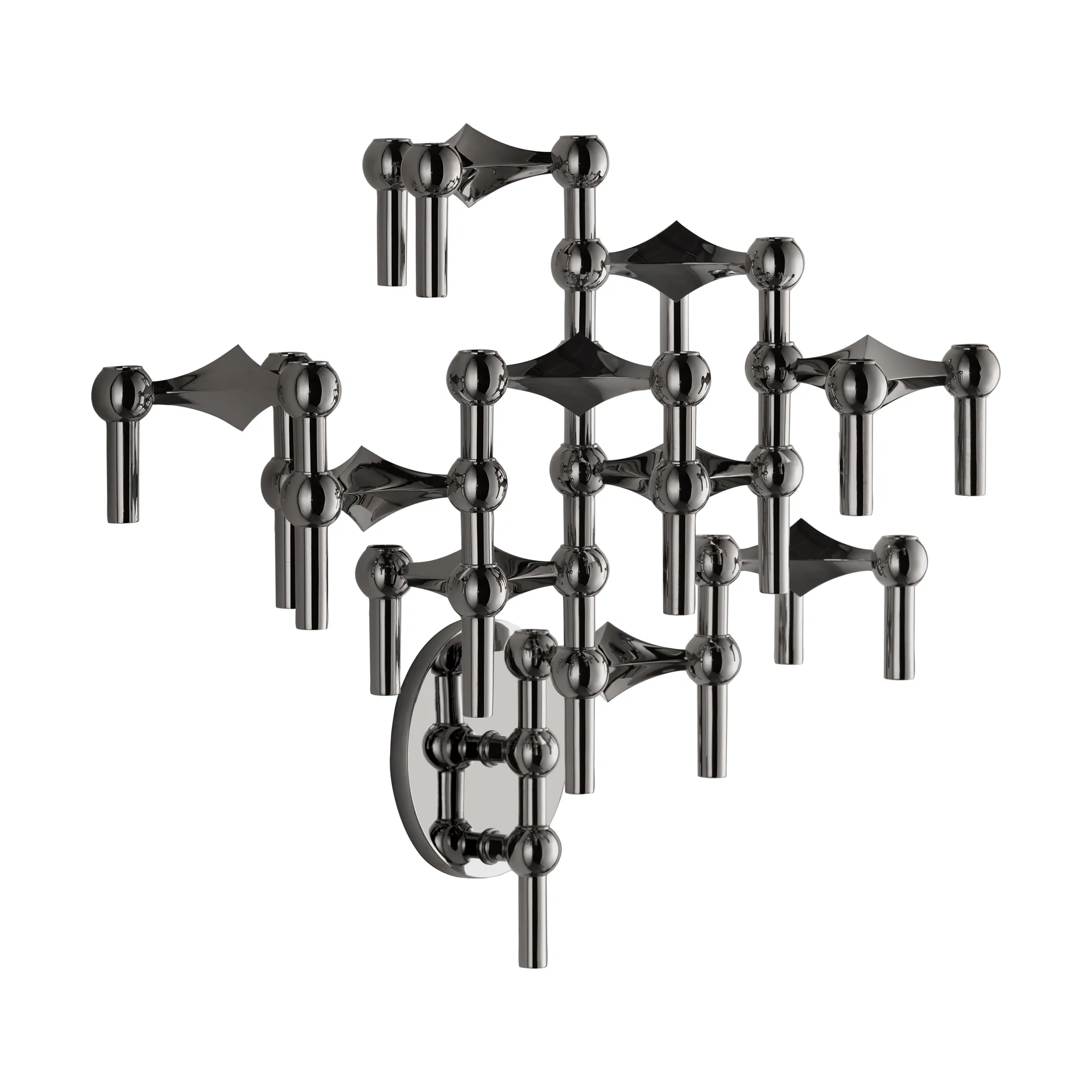 STOFF Nagel ウォールキャンドルホルダー, Black chrome STOFF | ストフ