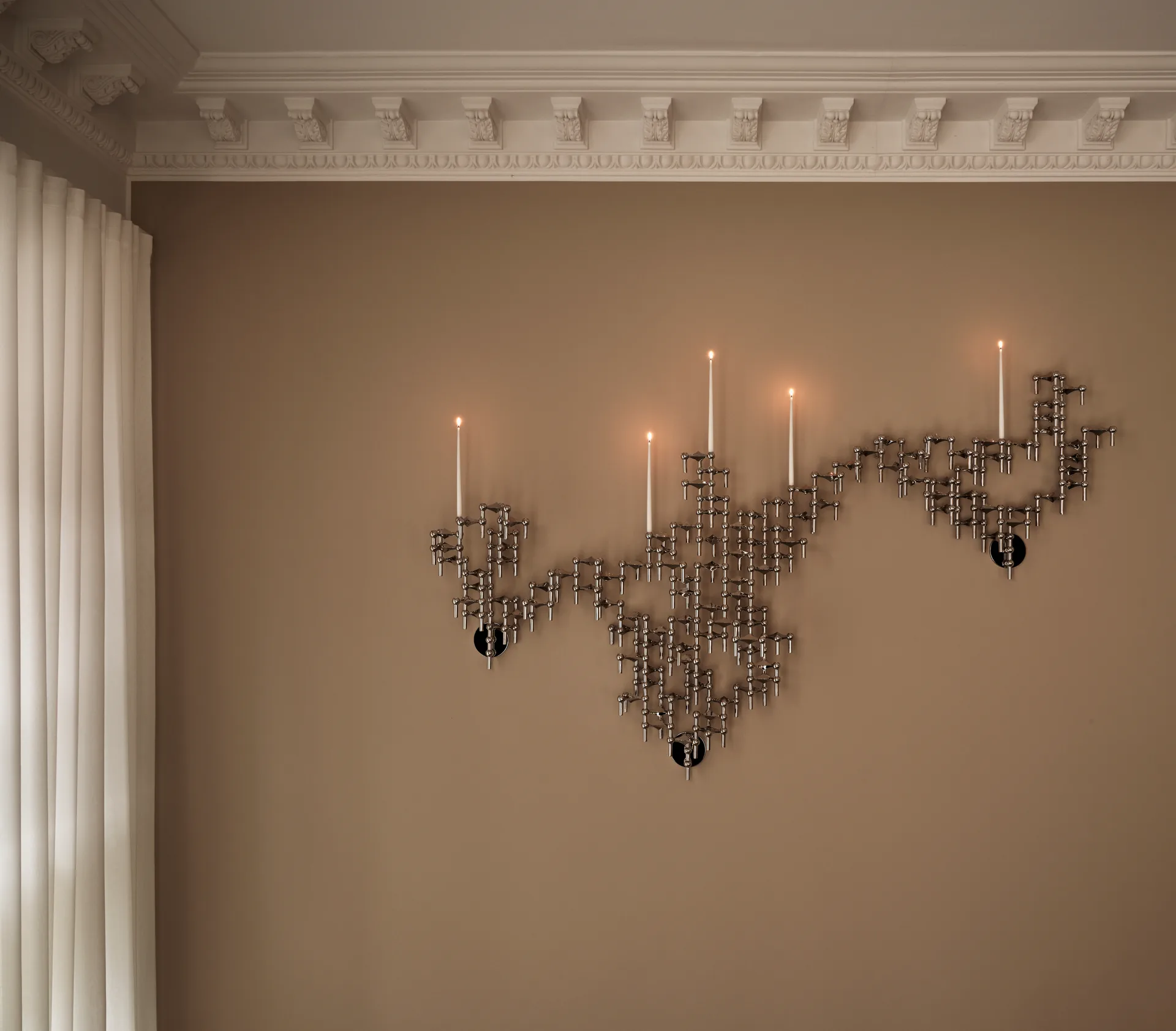 STOFF Nagel ウォールキャンドルホルダー, Chrome STOFF | ストフ