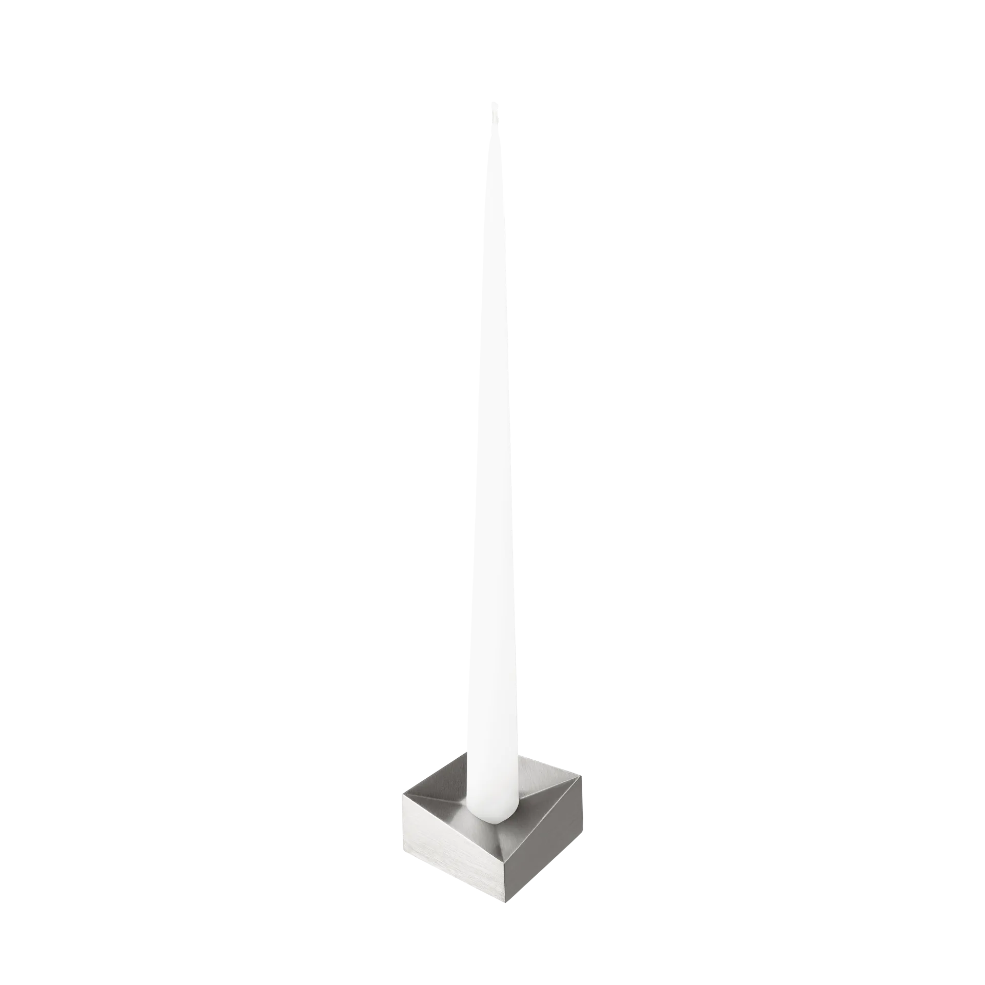 STOFF Nagel リフレクト キャンドルホルダー L 3.2 cm, Brushed chrome STOFF | ストフ