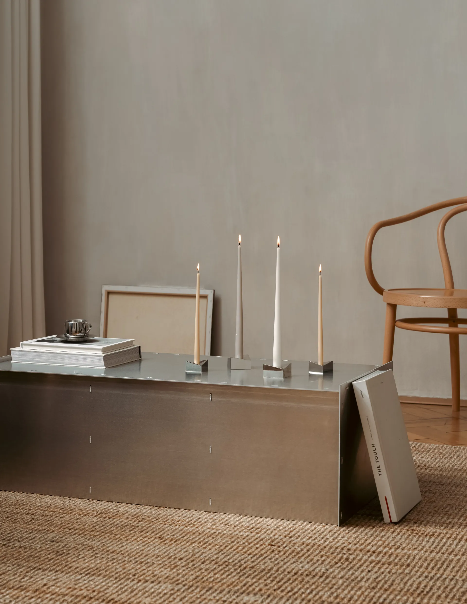 STOFF Nagel リフレクト キャンドルホルダー S 2.7 cm, Chrome STOFF | ストフ