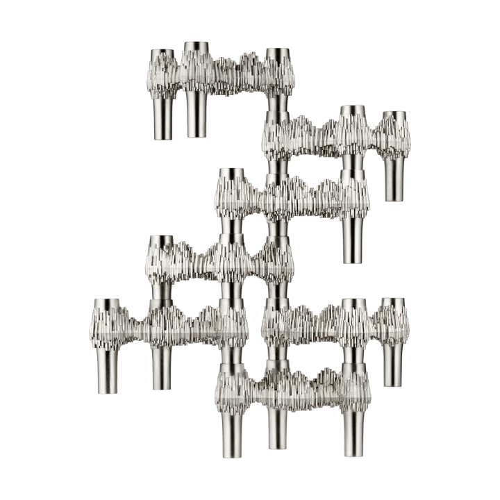 STOFF Quist キャンドルホルダー 3個, Brushed chrome STOFF | ストフ