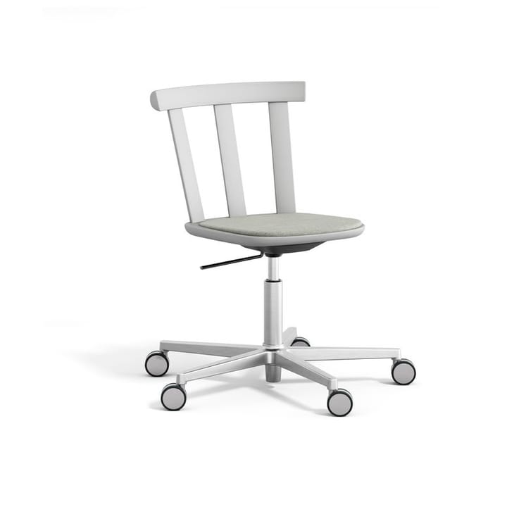 Alt チェア 回転ベース 布張りシート バーチ - Hallingdal 65-110 light grey-light grey 51 - Stolab