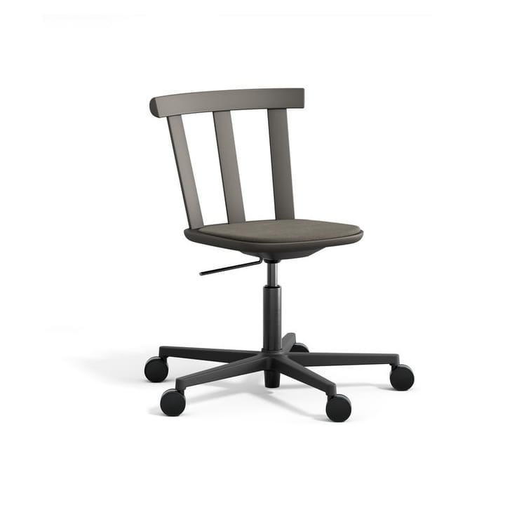 Alt チェア 回転ベース 布張りシート バーチ - Hallingdal 65-153 dark grey-dark grey 62 - Stolab