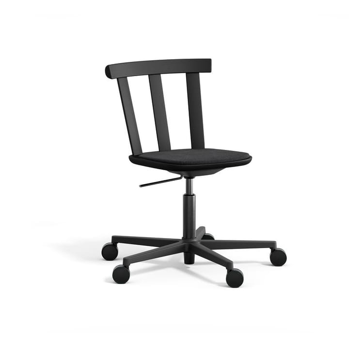 Alt チェア 回転ベース 布張りシート オーク - Hallingdal 65-180 black-matte black 99 - Stolab