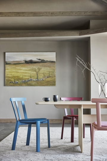 Alt チェア バーチ張りシート - Hallingdal 65-754 blue-Baltic Blue 28 - Stolab