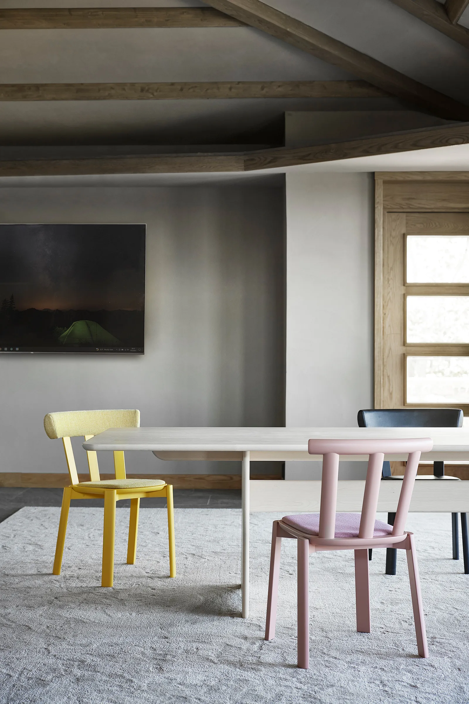 Alt チェア バーチ張りシート, Vidar 4, 633 pink-mauve 27 Stolab