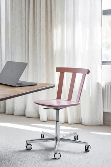Alt チェア 回転ベース 布張りシート バーチ - Vidar 4, 633 pink-mauve 27 - Stolab