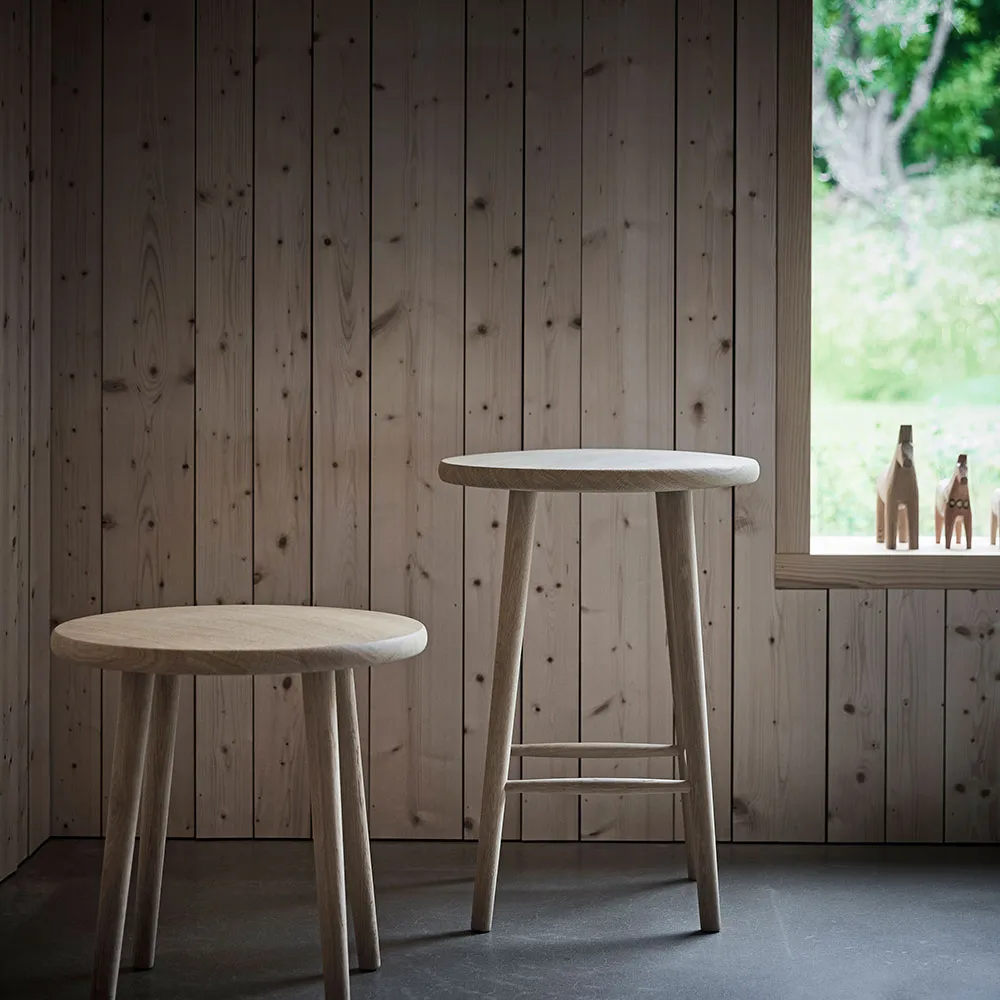 Miss Button バースツール, Oak white oiled. medium Stolab