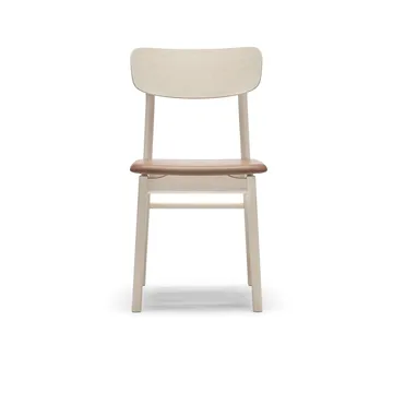 Prima Vista チェア - Elmosoft leather 43807 cognac-birch light matte finish - Stolab