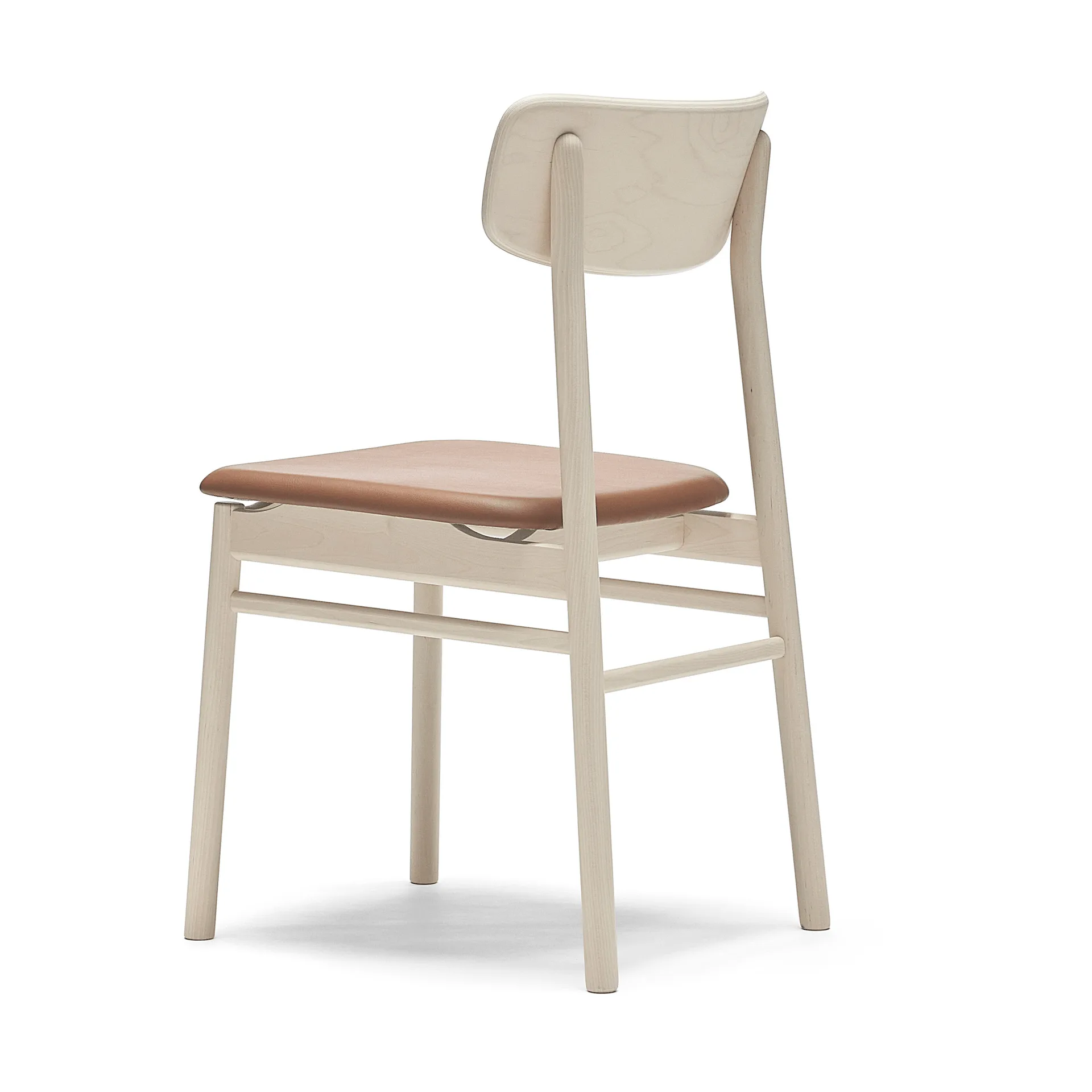 Prima Vista チェア, Elmosoft leather 43807 cognac-birch light matte finish Stolab