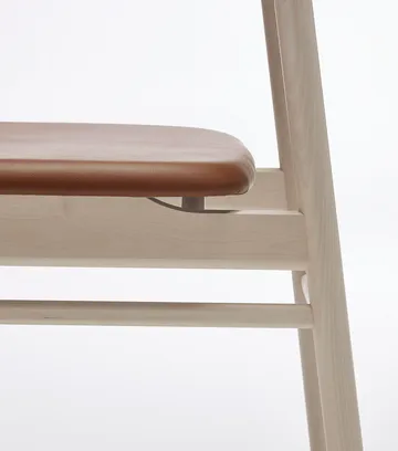 Prima Vista チェア - Elmosoft leather 43807 cognac-birch light matte finish - Stolab